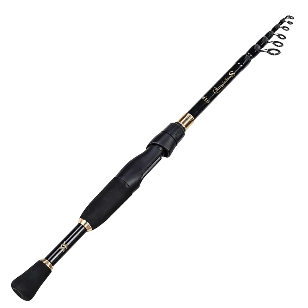 2.1m Telescopic Spinning Rod for Lakes Compact Carbon Rod Main Product Image Adsports NZ