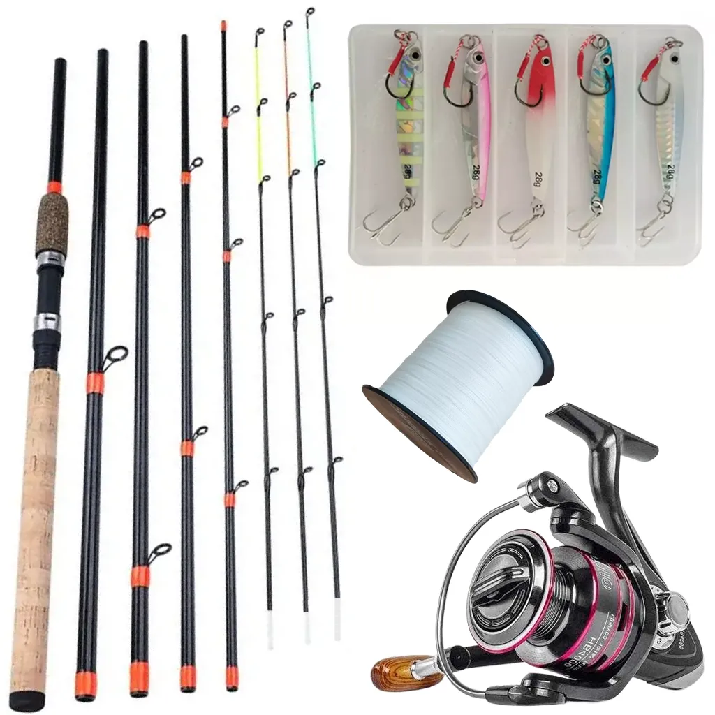 Coastal Spin Rod and Reel Combo SFR8S30-CRRC – 3 m Rod + DC3000 Reel + 30 lb Braid + NZ Lure Set