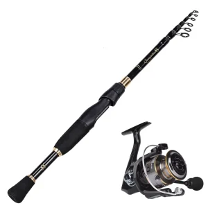 Portable Lake & River Fishing Set – 2.1m Telescopic Rod & A2000 Lightweight Reel