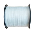 Side view of 300 m spool of 30LB braided fishing line