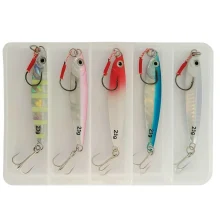 Suckerme 5 Piece NZ Coastal Fishing Lures Set – 21g Jigging Lures Set 7.0 cm