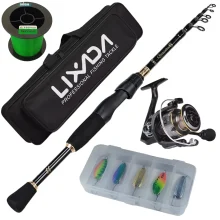 Trout Fishing Rod and Reel Combo 1.8M | DC2000 | Suckerme Spoon Lure Set 5Pk