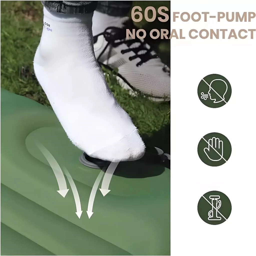 how to use the foot pump on mattress pro