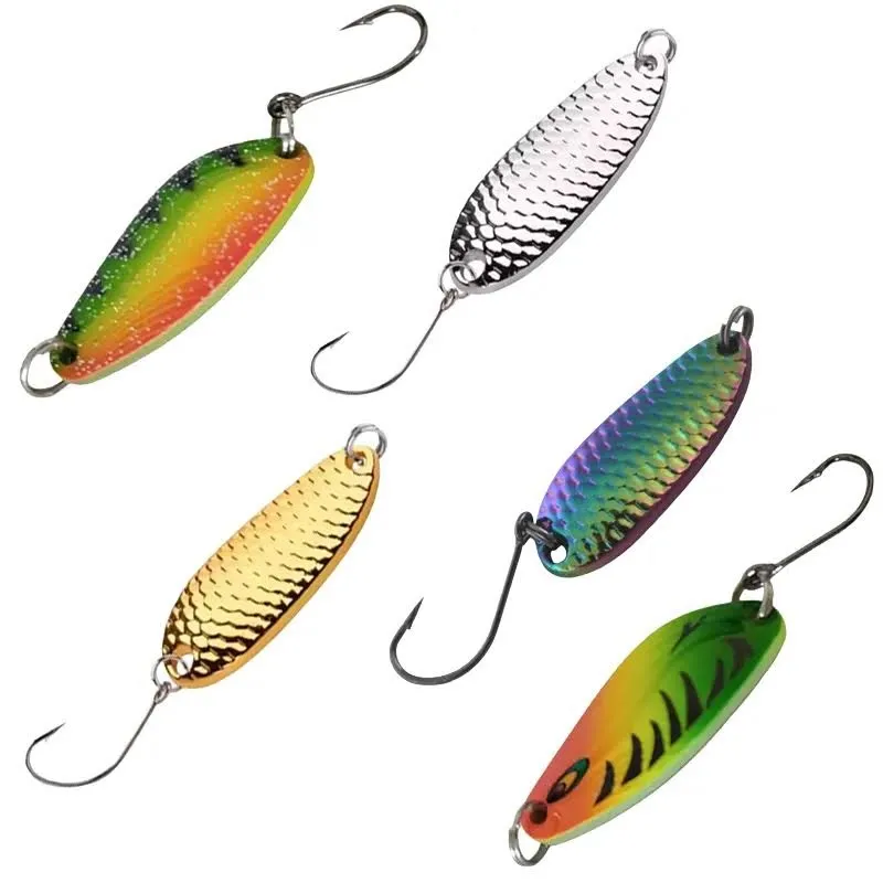 image showing 5 suckerme spoon lures