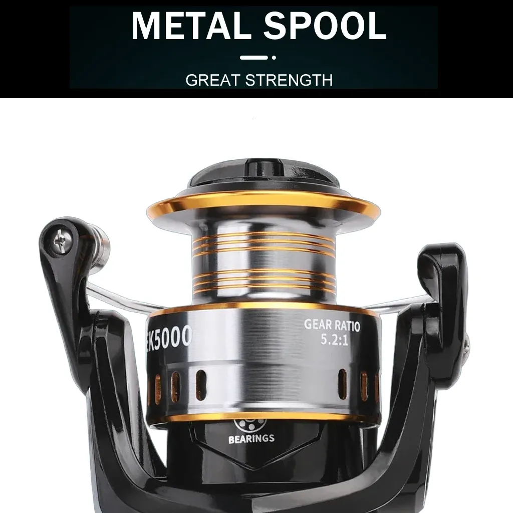 metal spool shown on a series spinning reels