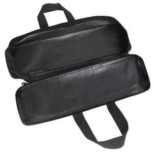 Open top view of 70cm fishing bag showing single-layer design