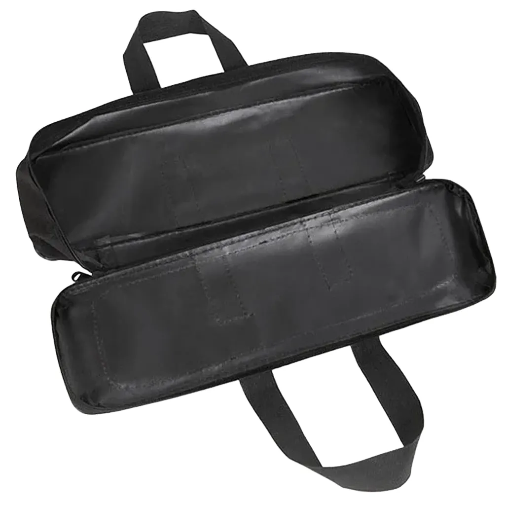 Open top view of 70cm fishing bag showing single-layer design