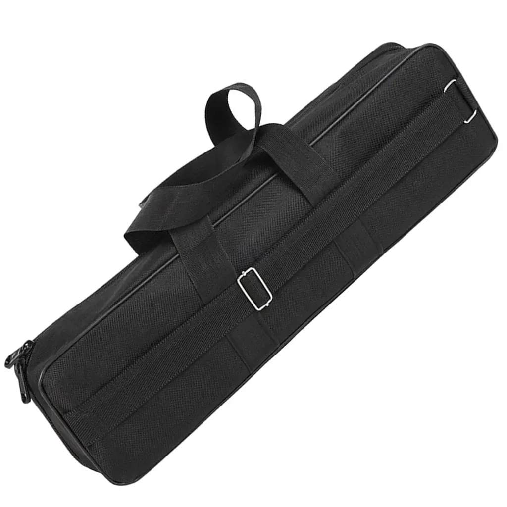 Rear view of 70cm fishing bag with carry strap detail