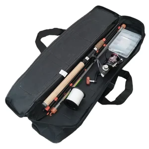 gear shown inside fishing bag