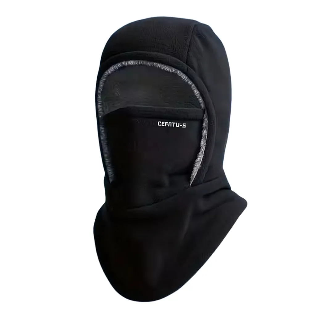 Black Thermal Balaclava Helmet Liner for Winter