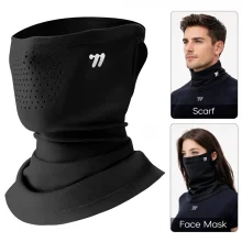 Half Balaclava Neck Warmer Cycling Ski Face Mask with Ear Loops