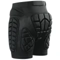 Rear angled view showing tailbone protection pad and side hip pads
