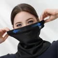 stretchable face and neck warmer for outdoor winter activities