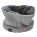 Fleece Lined Buff Grey Neck Warmer Tube Snood for Winter Activities