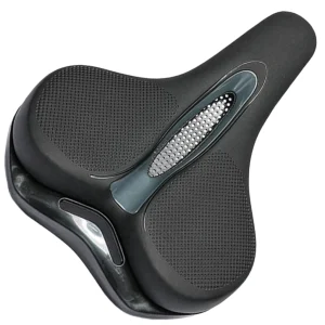 Silicone Bicycle Saddle Vented Comfort Bike Seat Black 26 x 18cm