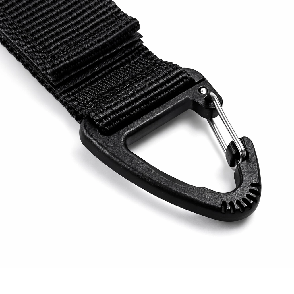 glove and accessory clip close up