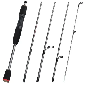 Spinning Rod 173cm Carbon Fibre 5 Section Portable Light Fishing Rod 4-10lb Line 7-18g Lure