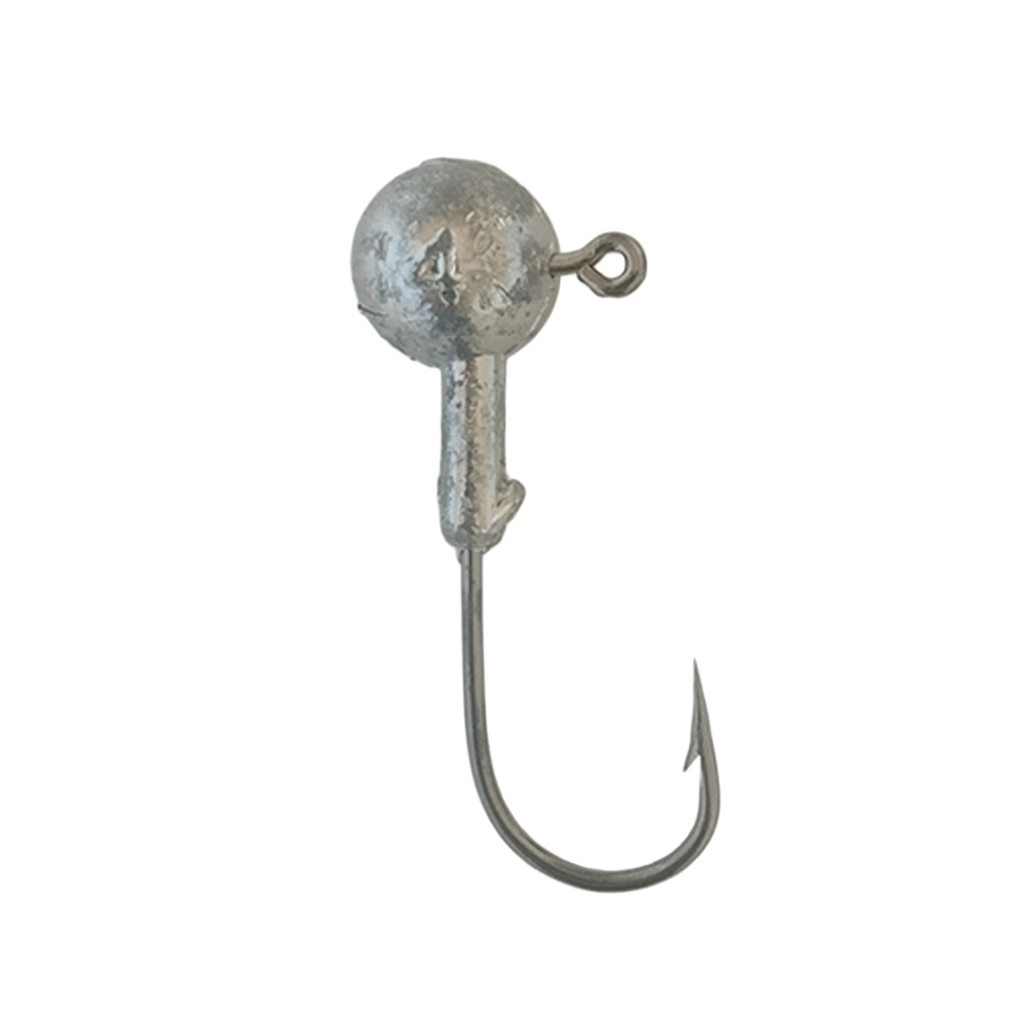 14g Jig Head Ball Head Soft Bait Hook with Line Eye and Bait Keeper