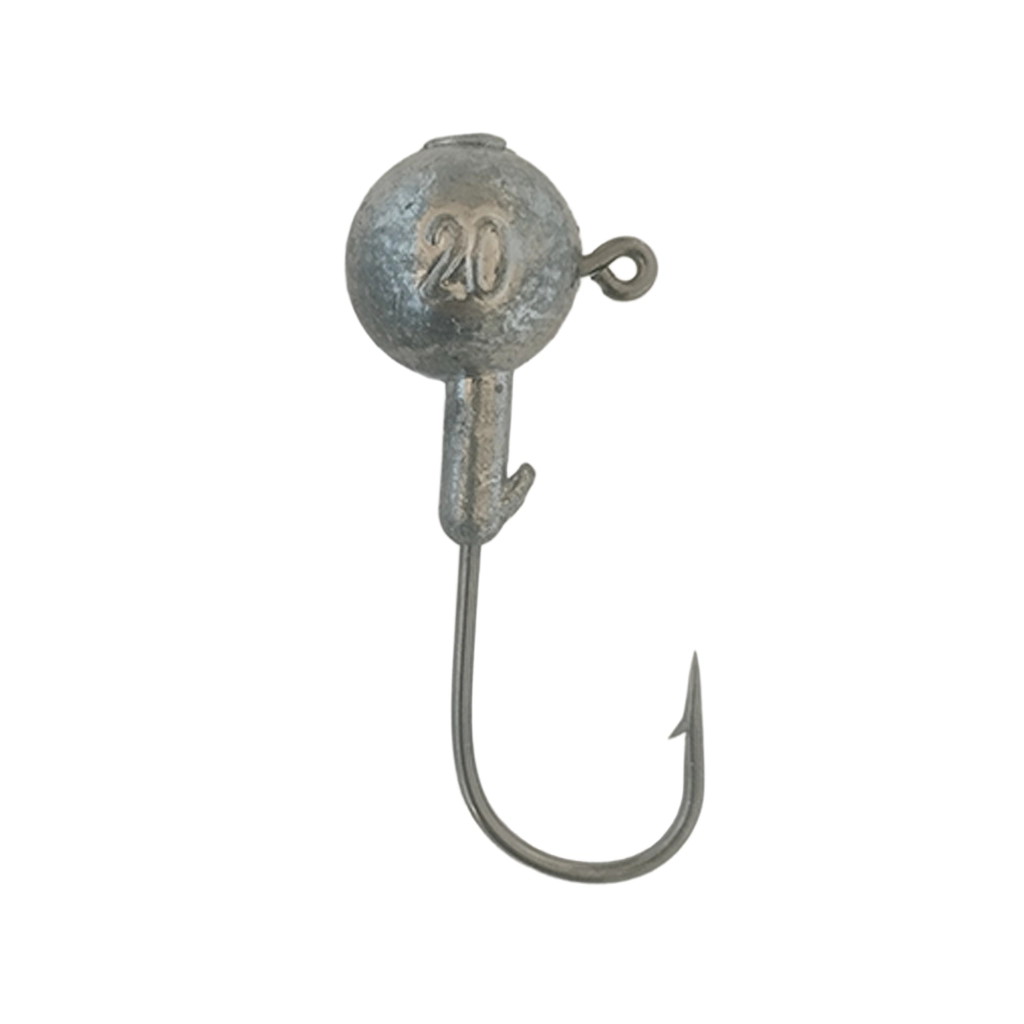 20g Jig Head Ball Head Soft Bait Hook with Line Eye and Bait Keeper