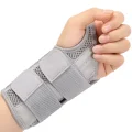 Left Hand Wrist Support Splint Brace Grey Adjustable