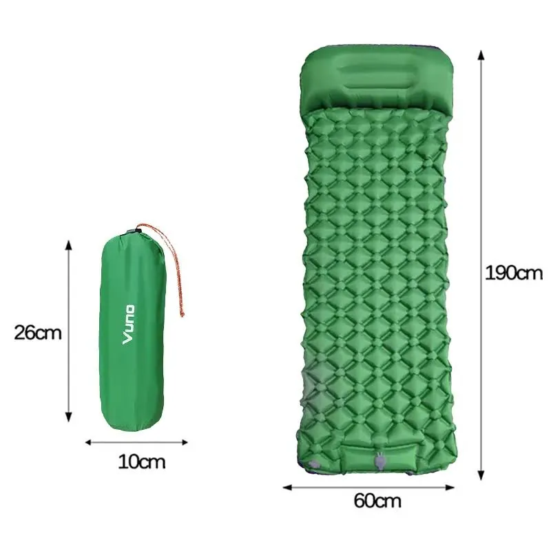 green vuno easyflate mattress dimensions