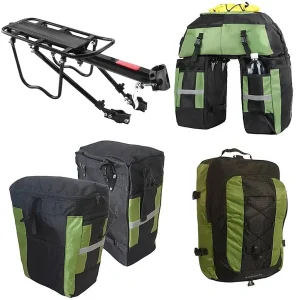 Bicycle Pannier Bags with Rack 70L