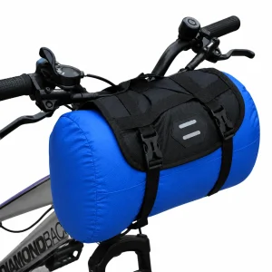 Blue Bicycle Handlebar Bag 10L Dry Bag NB10LHB-LT with Sleeve and Velcro Straps