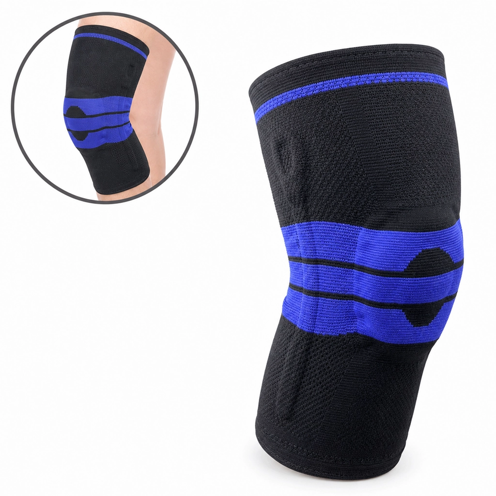 Gel Knee Brace with Spring Stabilizers & Gel Pad Medium Size