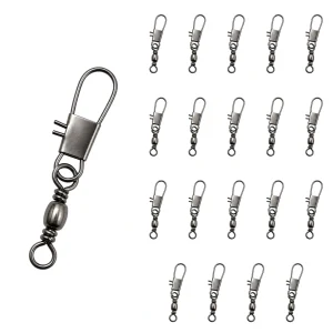 25kg Snap Swivels for Fishing 45mm 20 Pack