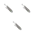3oz Breakaway Sinker Suckerme 88g Silver Lead Grapnel Surfcasting Weights 3 Pack