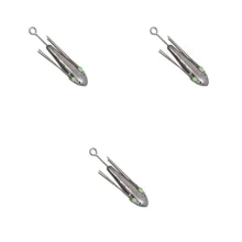 3oz Breakaway Sinker 3 Pack 88g Silver Lead Grapnel Surfcasting Weights