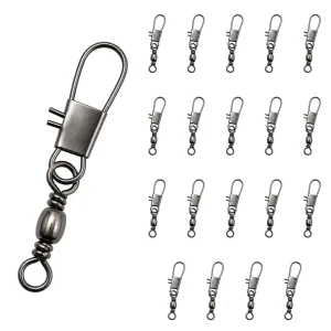 43kg Snap Swivels for Fishing 56mm 20 Pack