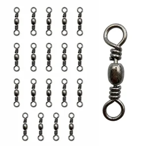 48kg Barrel Swivel Connectors 29mm 20 Pack