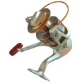 EF9000 saltwater reel rear angle showing the spool, bail arm, handle and foot