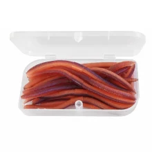 Earthworm Lure 96mm Two-Tone Shrimp-Scented Soft Baits – 15 Pack