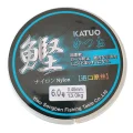 Front label of Katuo nylon fishing line spool showing size 6.0, 0.40mm diameter and 13.0kg rating