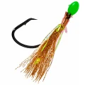 Gold flasher rig detail for gurnard and mixed coastal bait fishing