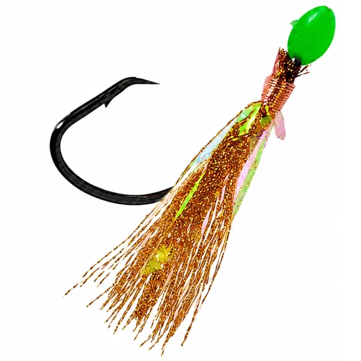 Gold flasher rig detail for gurnard and mixed coastal bait fishing