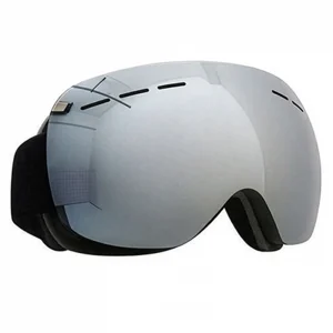Mirror Snow Goggles Silver UV400 Detachable Lens 182 x 104mm