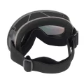 Rear view of mirror snow goggles showing the internal face padding and wide adjustable-style strap