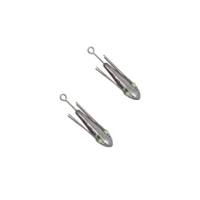 Suckerme 4oz Breakaway Sinker Set 2 Pack 100g Silver Lead Grapnel Surfcasting Weights