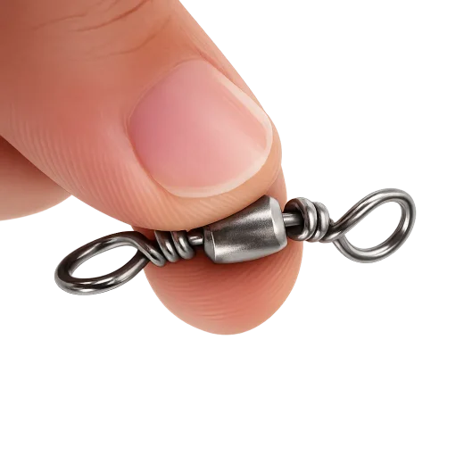large barrel swivel held in hand