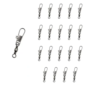 8kg Fishing Snap Swivels 26mm 20 Pack