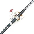 surfcasting riod with reel attached top view