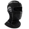 Black balaclava mask showing the open eye area mouth panel and extended neck