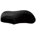 Black water shoe angled to show the flexible upper and textured sole