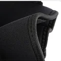 Close-up of the flexible elastic edging on the hinged knee brace