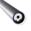 Close-up of the lower end of the black 27.2 mm suspension post