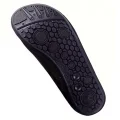 Close-up of the patterned black TPR sole on a water shoe