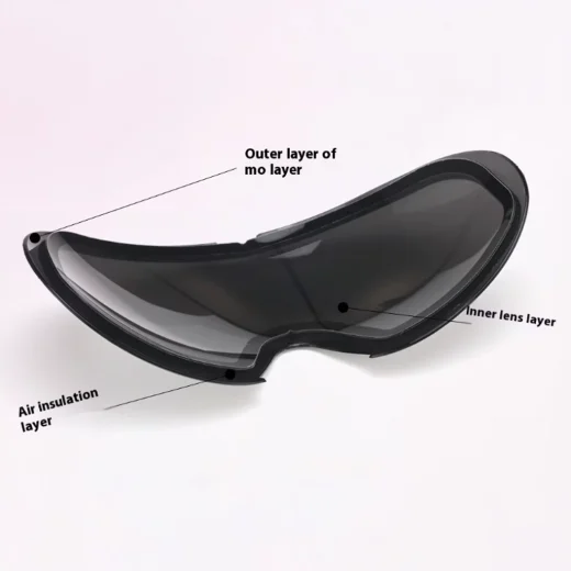 image showing layers of kids ski goggles lens
